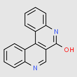 Dibenzo[c,f][2,7]naphthyridin-6-ol structure, CAS 4694-56-8