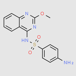4-Amino-N-(2-methoxyquinazolin-4-yl)benzenesulfonamide structure, CAS 50-61-3
