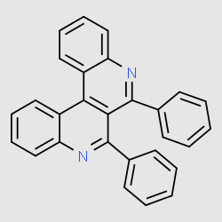 6,7-Diphenyldibenzo[c,f][2,7]naphthyridine structure, CAS 4694-62-6