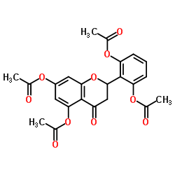 2',5,6',7-Tetraacetoxyflavanone structure, CAS 80604-17-7
