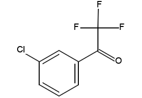 1-(3-Chlorophenyl)-2,2,2-trifluoroethanone structure, CAS 321-31-3
