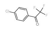 1-(4-Chlorophenyl)-2,2,2-trifluoroethanone structure, CAS 321-37-9