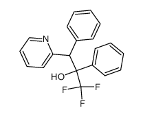 1,1,1-Trifluoro-2,3-diphenyl-3-(pyridin-2-yl)propan-2-ol structure, CAS 1881-90-9