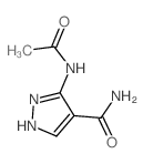 5-Acetamido-1H-pyrazole-4-carboxamide structure, CAS 54235-57-3