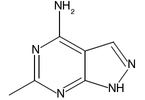 6-Methyl-1H-pyrazolo[3,4-d]pyrimidin-4-amine structure, CAS 5326-80-7