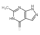 6-Methyl-1H-pyrazolo[3,4-d]pyrimidine-4-thiol structure, CAS 15986-11-5