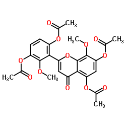 ViscidulinIIItetraacetate structure, CAS 96684-81-0