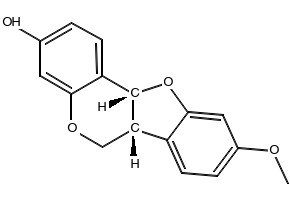 Medicarpin structure, CAS 32383-76-9