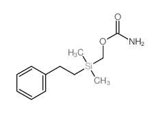 (Dimethyl(phenethyl)silyl)methylcarbamate structure, CAS 5356-92-3