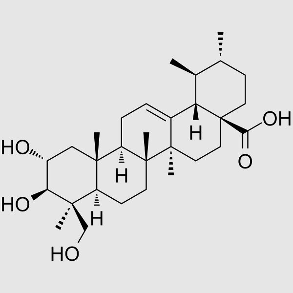 2,24-Dihydroxyursolicacid structure, CAS 143839-02-5