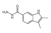 2,3-Dimethyl-1H-indole-6-carbohydrazide structure, CAS 5054-88-6