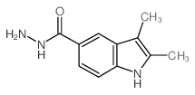 2,3-Dimethyl-1H-indole-5-carbohydrazide structure, CAS 5094-42-8