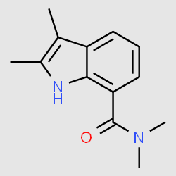 N,N,2,3-Tetramethyl-1H-indole-7-carboxamide structure, CAS 5054-89-7