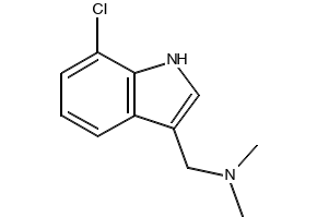 1-(2,3-Dimethyl-1H-indol-7-yl)-N,N-dimethylmethanamine structure, CAS 7802-47-3