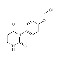 3-(4-Ethoxyphenyl)-2-thioxotetrahydropyrimidin-4(1H)-one structure, CAS 5540-79-4