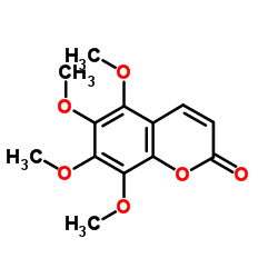5,6,7,8-Tetramethoxycoumarin structure, CAS 56317-15-8