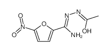 N'-(Imino(5-nitrofuran-2-yl)methyl)acetohydrazide structure, CAS 3777-13-7