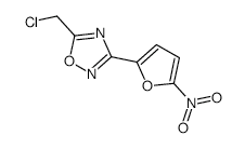 5-(Chloromethyl)-3-(5-nitrofuran-2-yl)-1,2,4-oxadiazole structure, CAS 59-38-1