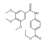 Ethyl 4-(3,4,5-trimethoxybenzamido)benzoate structure, CAS 1849-89-4