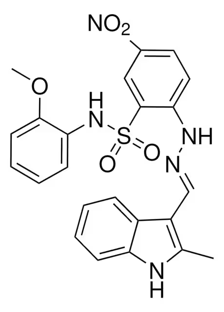 N-Ethyl-N-((5-methoxy-7-nitro-1H-indol-3-yl)methyl)ethanamine structure, CAS 1154-33-2