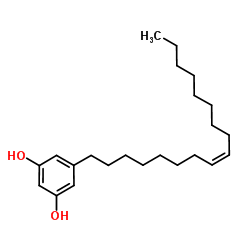 5-(Z-heptadec-8-enyl)resorcinol structure, CAS 52483-19-9