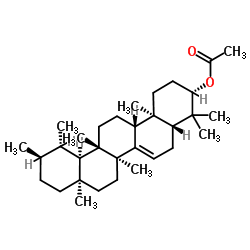 Bauerenolacetate structure, CAS 17020-04-1