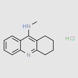 N-Methyl-1,2,3,4-tetrahydroacridin-9-amine hydrochloride structure, CAS 3155-90-6