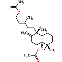 Agathadioldiacetate structure, CAS 24022-13-7