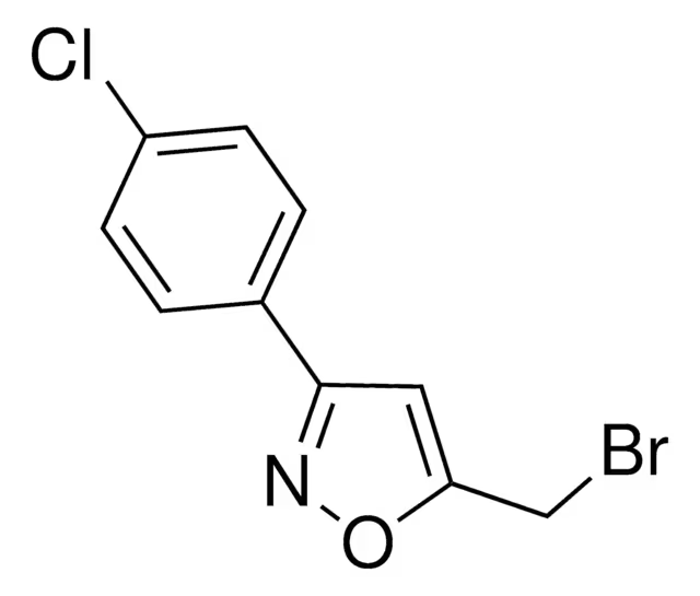 5-(Bromomethyl)-3-(4-chlorophenyl)isoxazole structure, CAS 5300-92-5