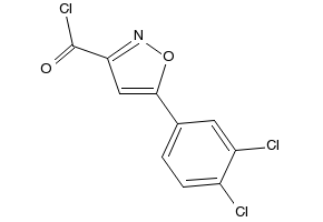 5-(Bromomethyl)-3-(3,4-dichlorophenyl)isoxazole structure, CAS 5378-65-4