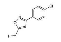 3-(4-Chlorophenyl)-5-(iodomethyl)isoxazole structure, CAS 5300-96-9
