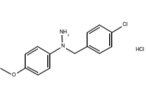 1-(4-Chlorobenzyl)-1-(p-tolyl)hydrazine hydrochloride structure, CAS 1906-25-8