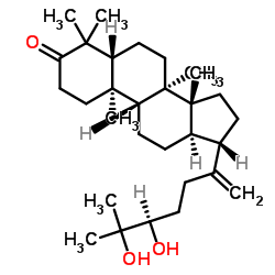 24,25-Dihydroxydammar-20-en-3-one structure, CAS 63543-53-3