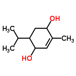 p-Menth-1-ene-3,6-diol structure, CAS 4031-55-4