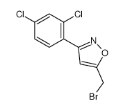 5-(Bromomethyl)-3-(2,4-dichlorophenyl)isoxazole structure, CAS 5301-00-8