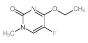 4-Ethoxy-5-fluoro-1-methylpyrimidin-2(1H)-one structure, CAS 154-91-6