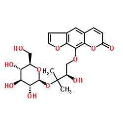 Heraclenol3'-O-beta-D-glucopyranoside structure, CAS 32207-10-6