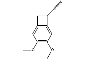 4-Methoxybicyclo[4.2.0]octa-1,3,5-triene-7-carbonitrile structure, CAS 1199-31-1
