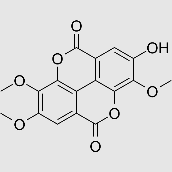 2,3,8-Tri-O-methylellagicacid structure, CAS 1617-49-8