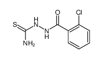 2-(2-Chlorobenzoyl)hydrazinecarbothioamide structure, CAS 830-86-4
