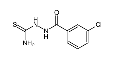 2-(3-Chlorobenzoyl)hydrazinecarbothioamide structure, CAS 881-74-3