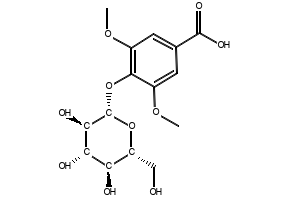 Glucosyringicacid structure, CAS 33228-65-8