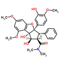 3'-Hydroxyrocaglamide structure, CAS 189322-67-6