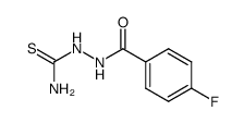 2-(4-Fluorobenzoyl)hydrazinecarbothioamide structure, CAS 831-38-9