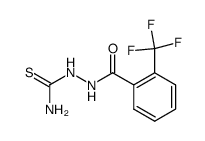 2-(2-(Trifluoromethyl)benzoyl)hydrazinecarbothioamide structure, CAS 7653-34-1