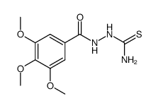 2-(3,4,5-Trimethoxybenzoyl)hydrazinecarbothioamide structure, CAS 7658-75-5