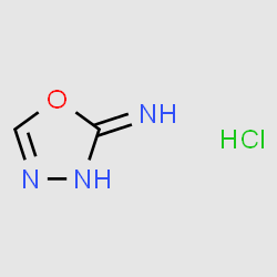 1,3,4-Oxadiazol-2(3H)-iminehydrochloride structure, CAS 7659-16-7