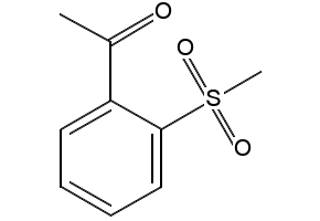 1-(2-(Methylsulfonyl)phenyl)ethanone structure, CAS 3323-76-0