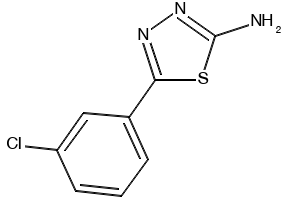 5-(3-Chlorophenyl)-1,3,4-oxadiazol-2-amine structure, CAS 1673-45-6