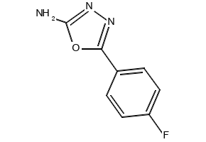 5-(4-Fluorophenyl)-1,3,4-oxadiazol-2-amine structure, CAS 7659-07-6